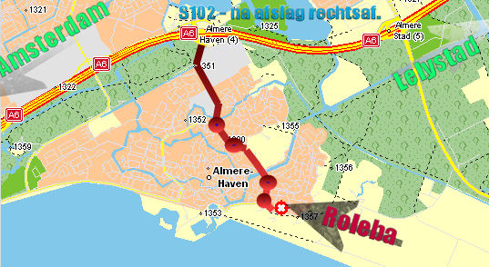 Routebeschrijving naar Rietmeent 1 Almere Haven