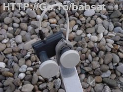 Duoblock lnb, monoblock lnb aan arm van schotel monteren Duoblock lnb, monoblock lnb aan arm van schotel monteren